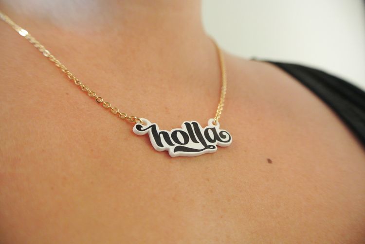 DIY Typography Pendants