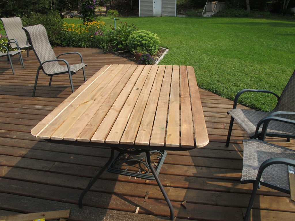 Wood Replacement for Glass Patio Table : 4 Steps (with Pictures