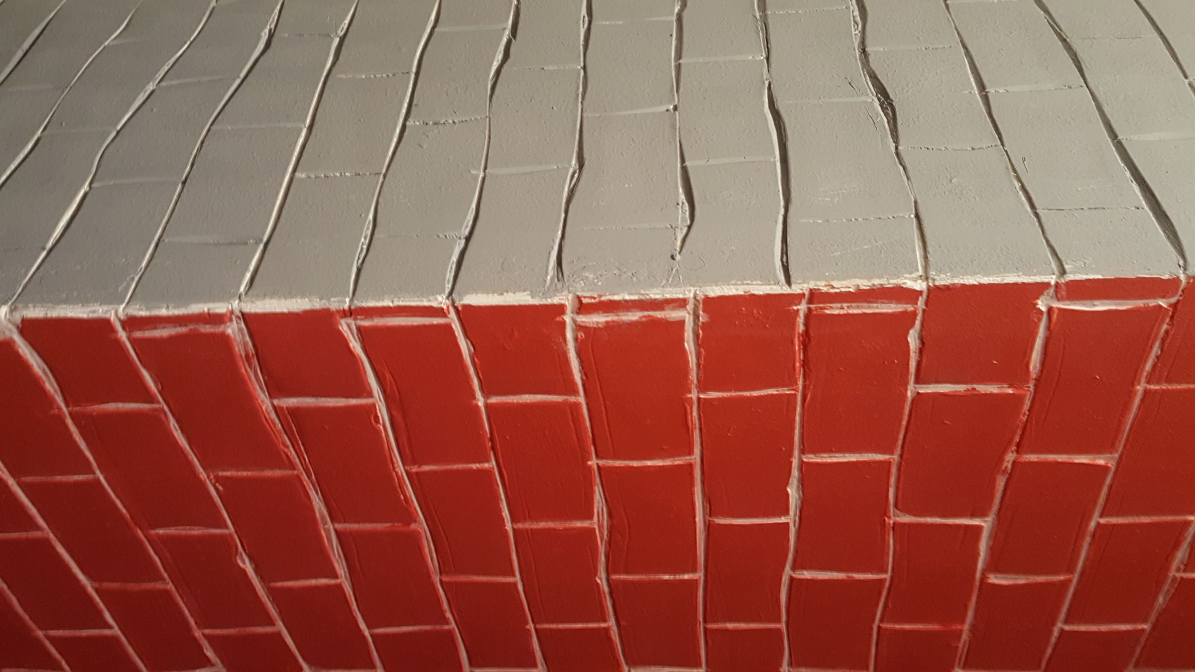 Brick in the Kitchen and Hallway. Way to Execution.