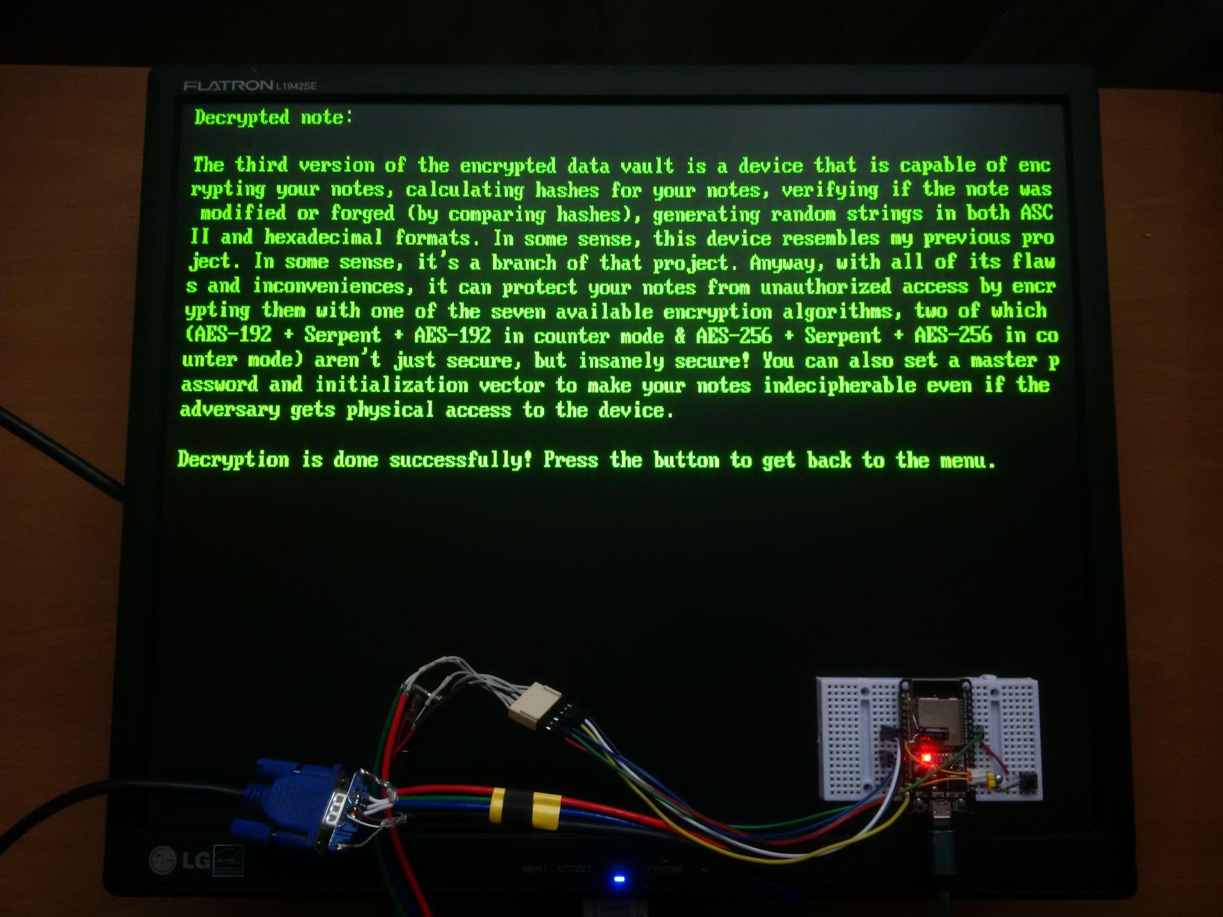 Encrypted Note Storage V3.0