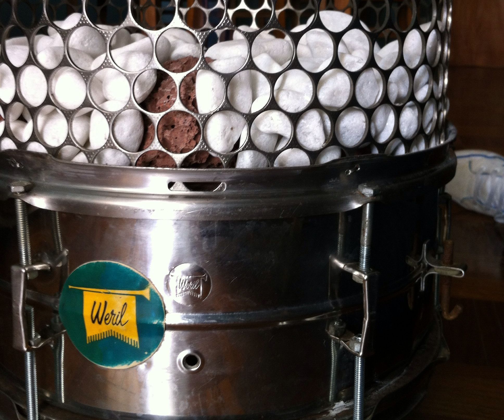 Indoor Eco Drum Snare Fire Pit - Lareira Ecológica
