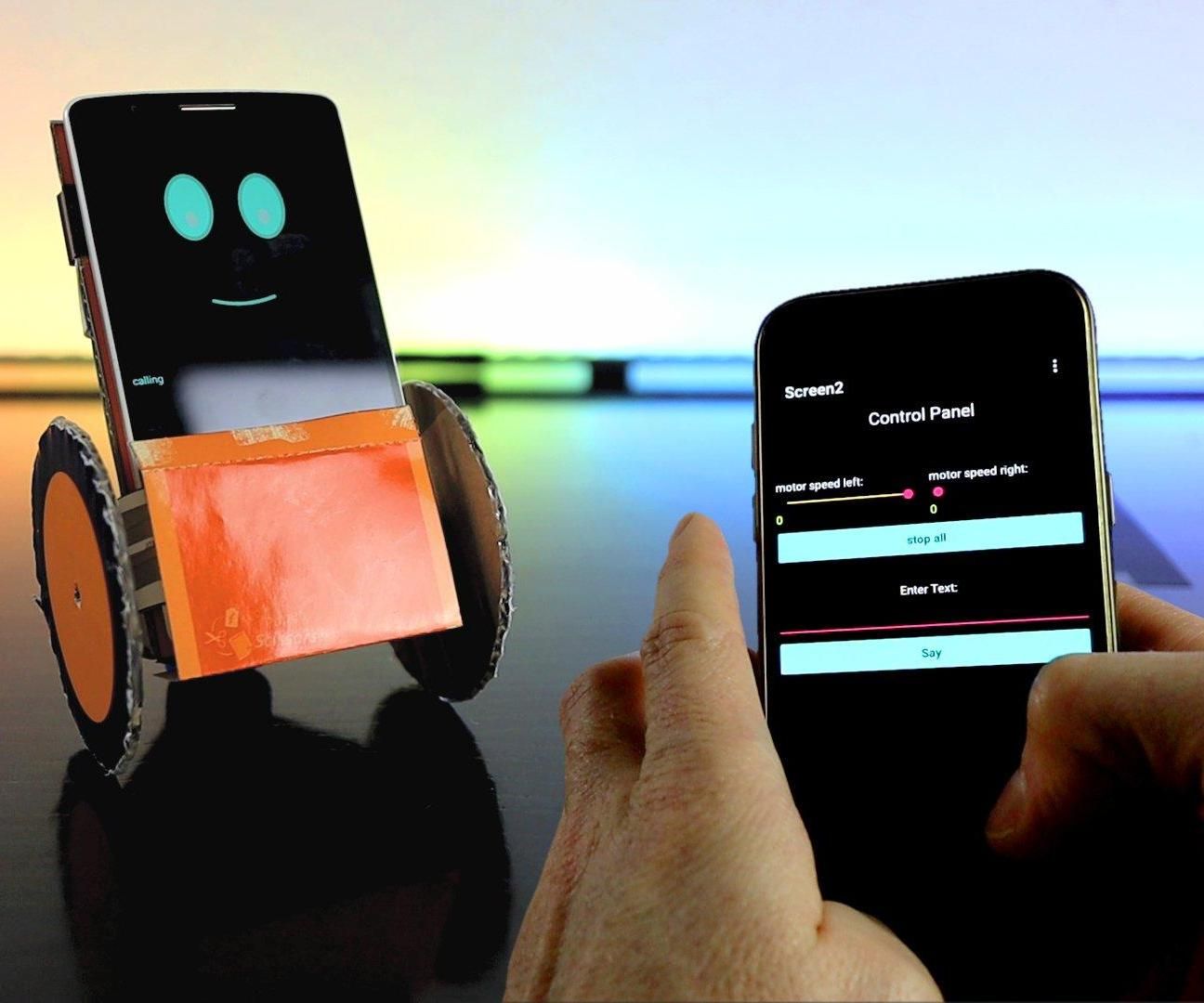 DIY Robotics Plattform Using a Smartphone and Paper Circuits