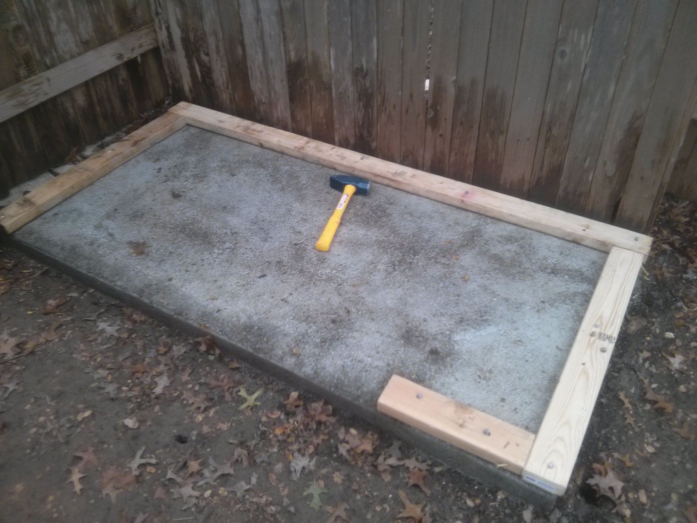 Laying a Foundation for a Tool Shed or Children's Playhouse
