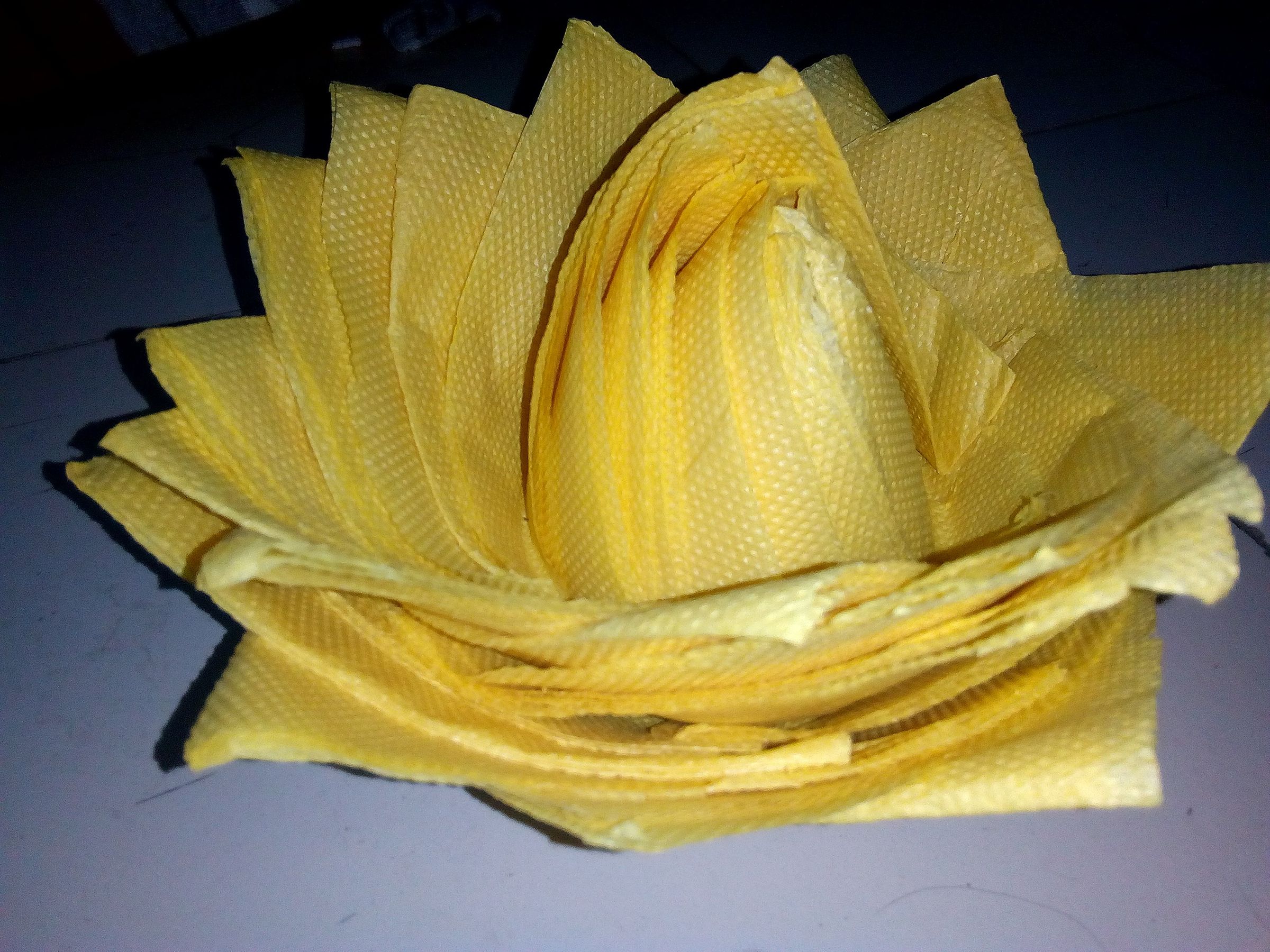 Rose From Paper Napkin 5 Steps Instructables