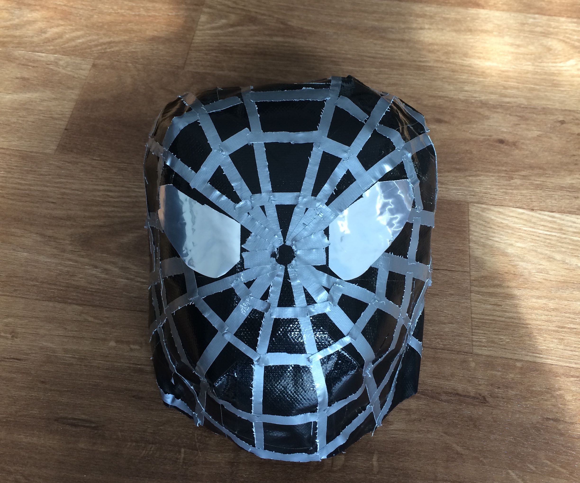 Duck Tape Spider Man Mask