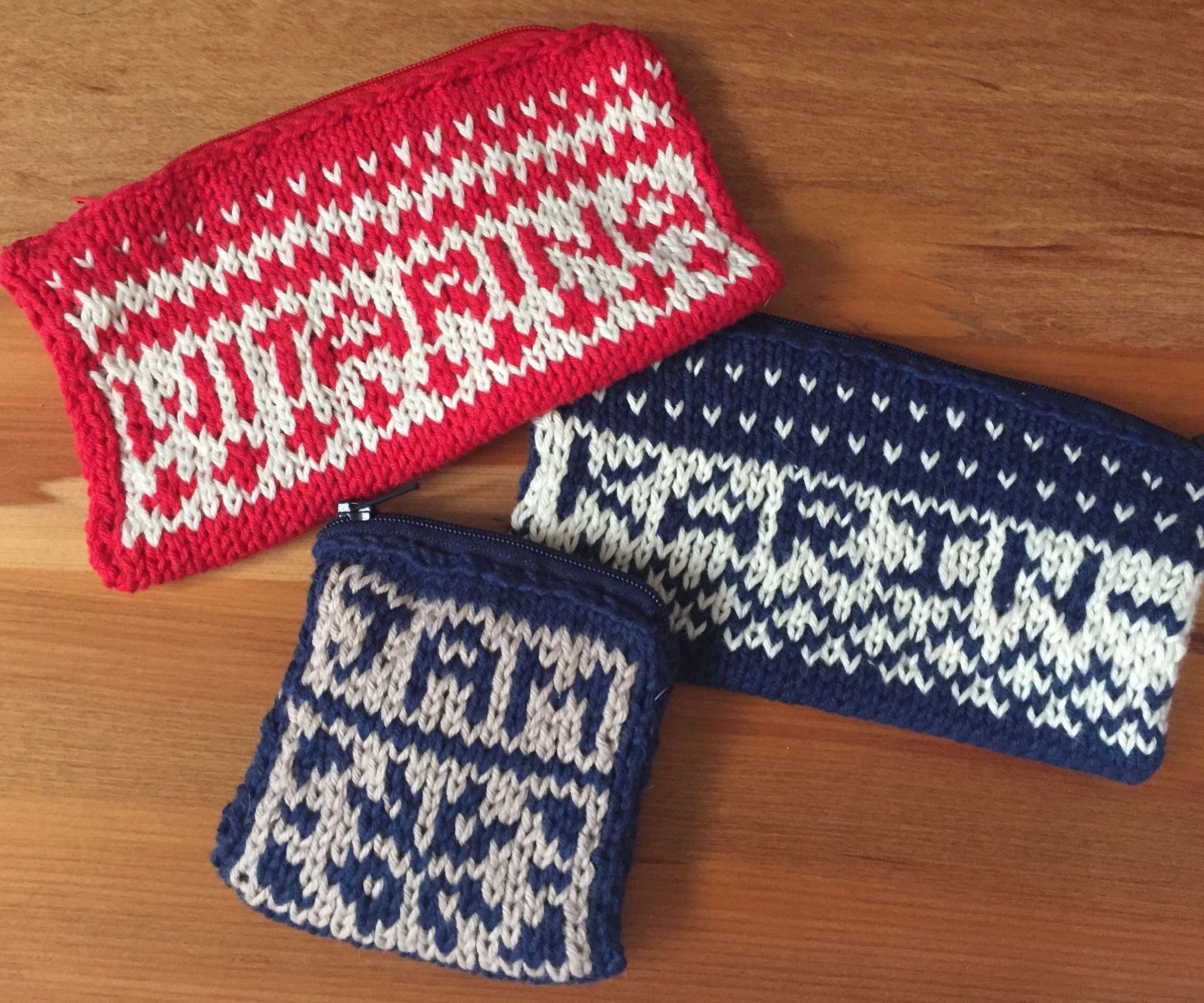 Knitting a Personalised Scandi-Style Purse
