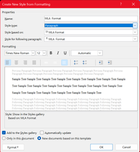 Selecting Your Settings