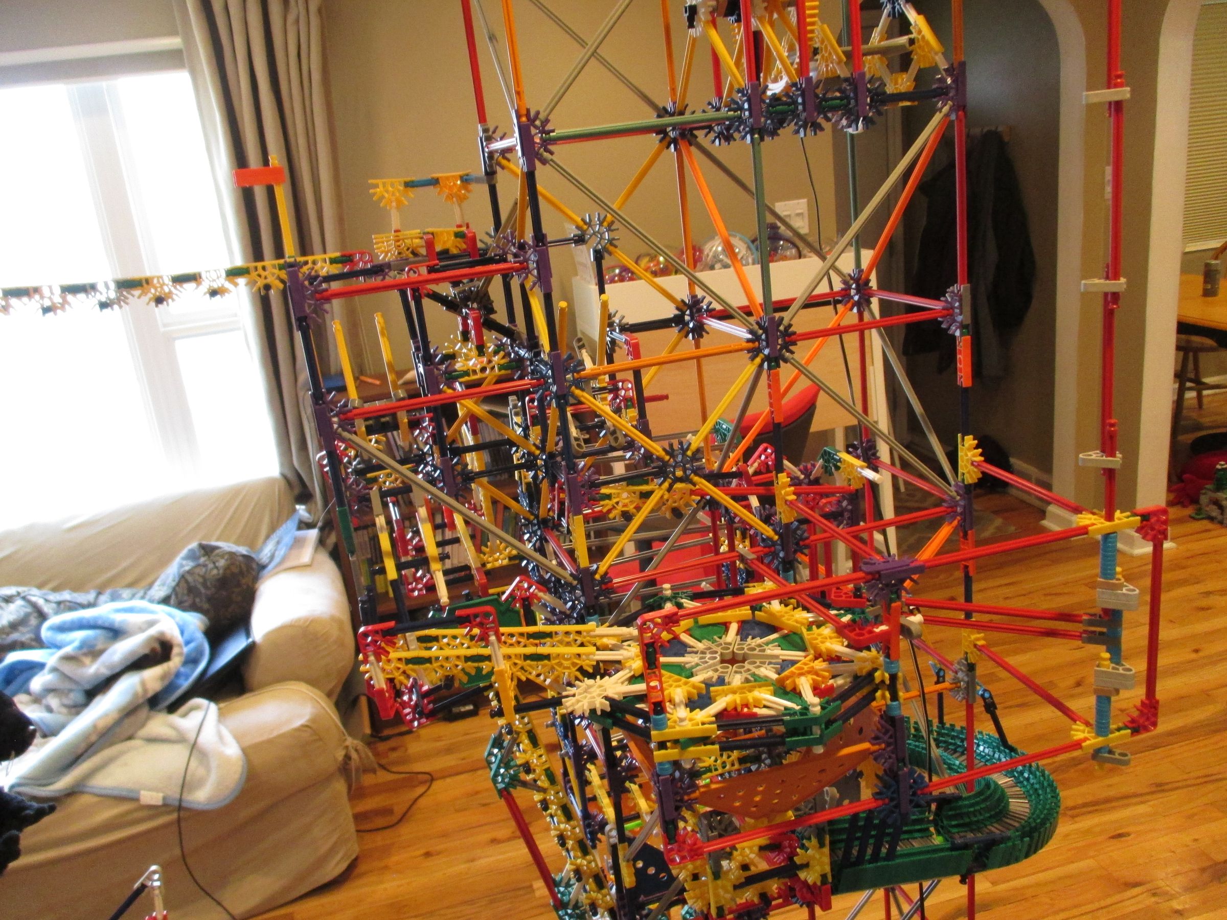 K'nex Ball Machine Grid Tower II, Elements : 15 Steps (with Pictures ...