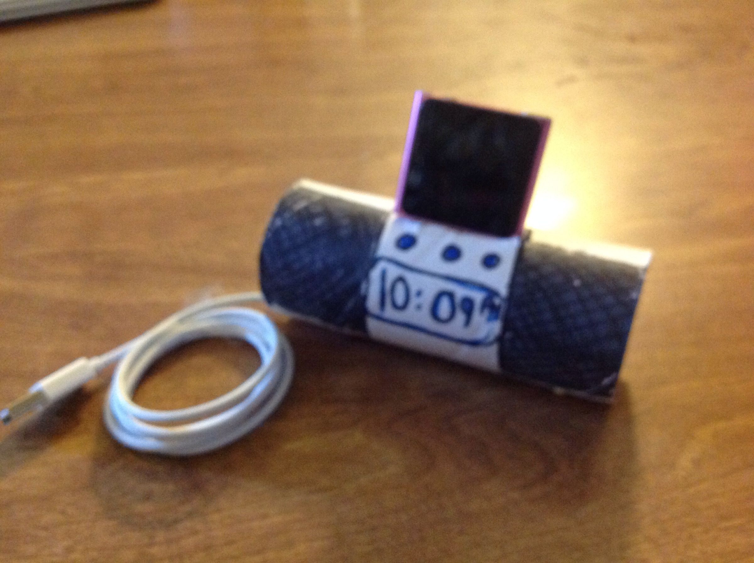 Phone/Music Player Speakers Plus Charger Base