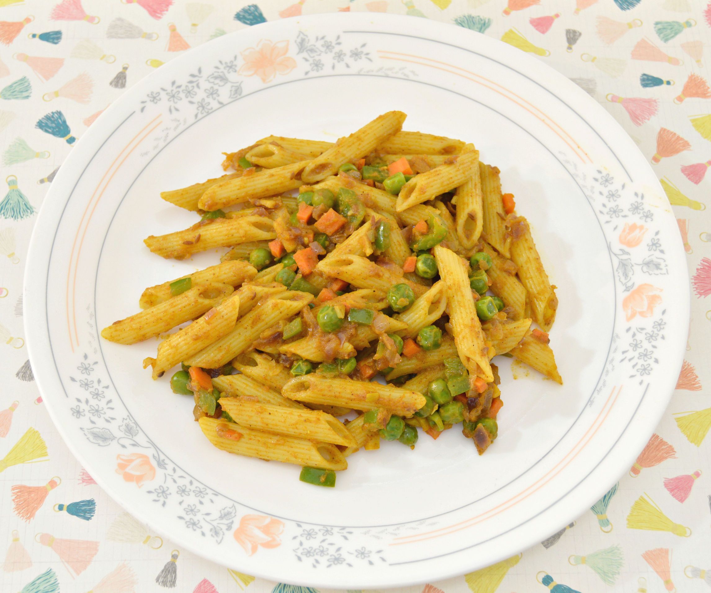 Pasta With Indian Masala Twist 