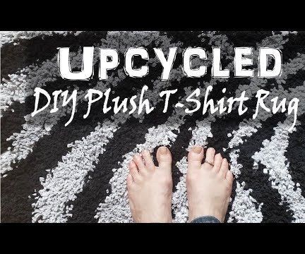 DIY Upcycled T-Shirt Rug – Plush Zebra Bath Mat Custom Design