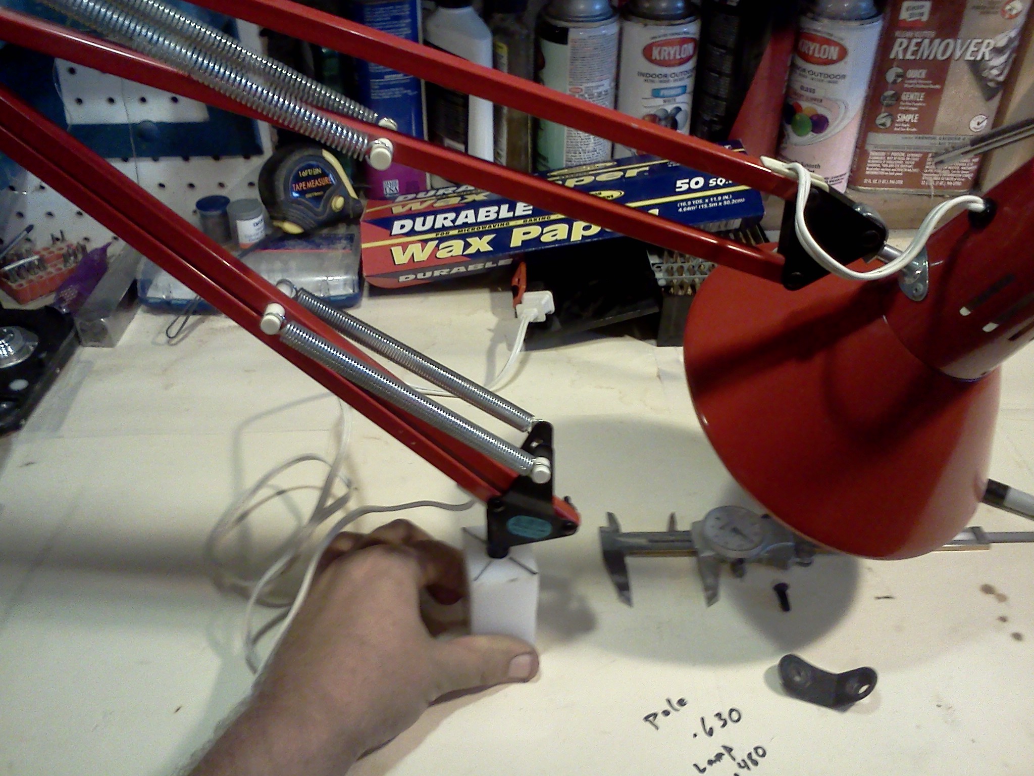 Zero Gravity Tablet or Ereader Floor Stand From Balanced Arm Lamp