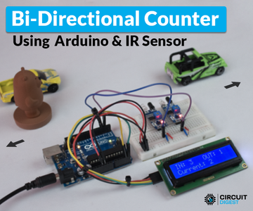 DIY Bi-Directional Counter Using Arduino & IR Sensors : 6 Steps ...
