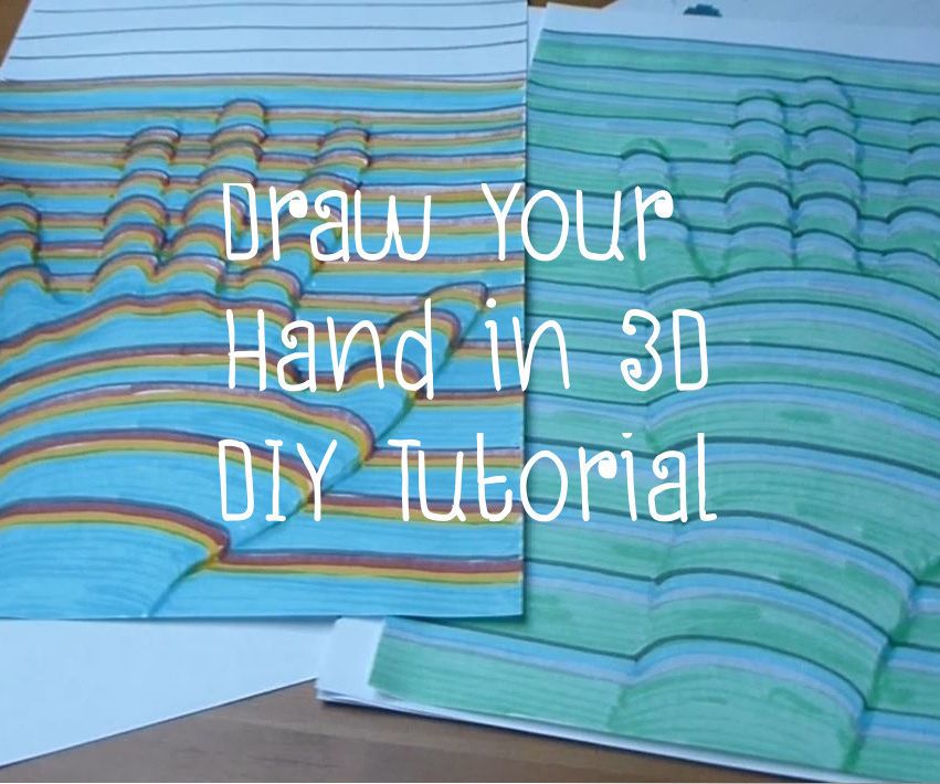 Draw Your Hand in 3D - DIY Tutorial