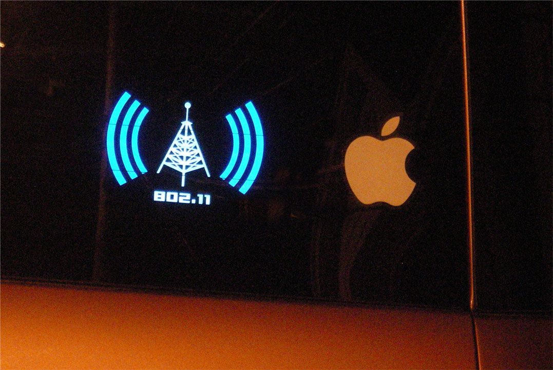 ElectroLuminescent Bumper Sticker