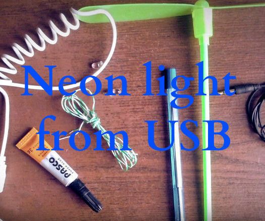 Neon light from USB