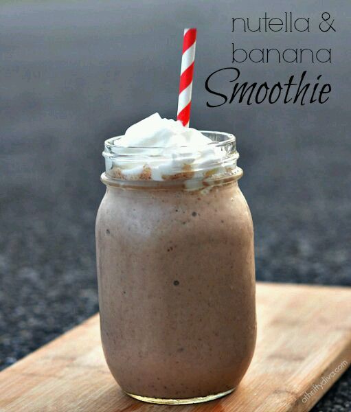 nutella and banana smoothie