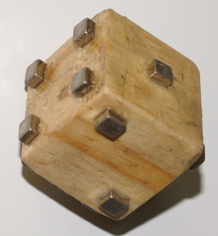 Magnetic random number generator for your fridge!!   (Die)
