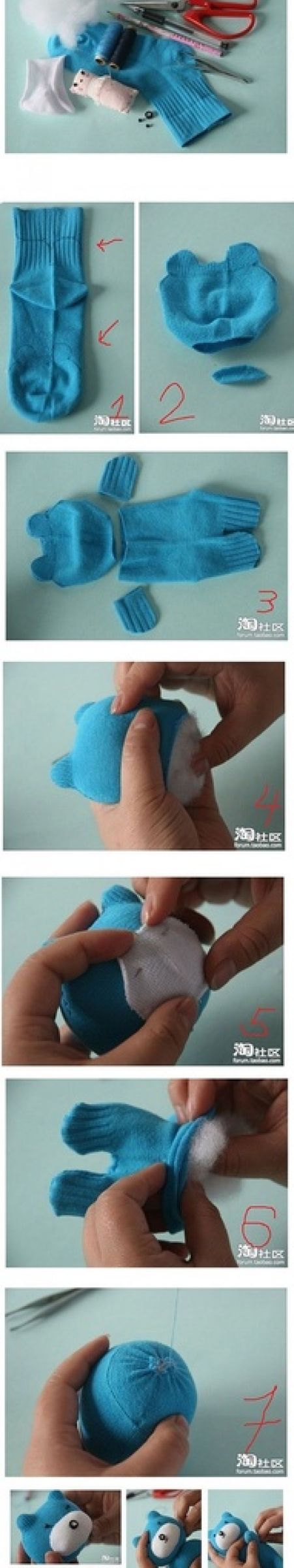 Sock Teddy Bear