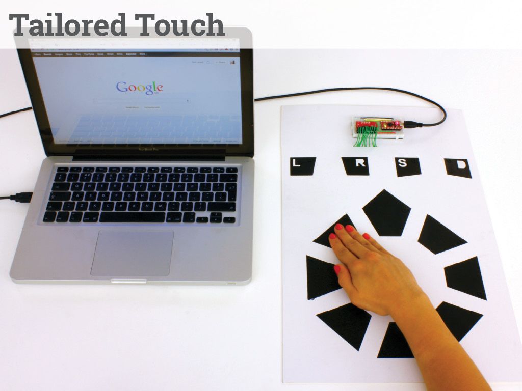 Tailored Touch - a mouse from touch sensitive pads, fitted to you