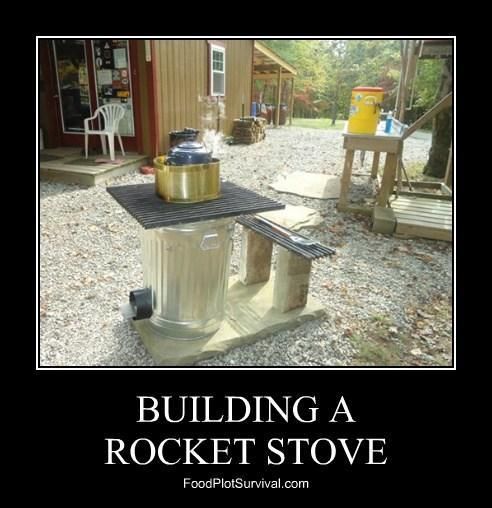 Building a Rocket Stove for the Cabin