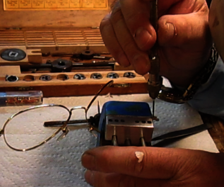 Stripped Screw Eyeglass Repair - Tapping New Threads