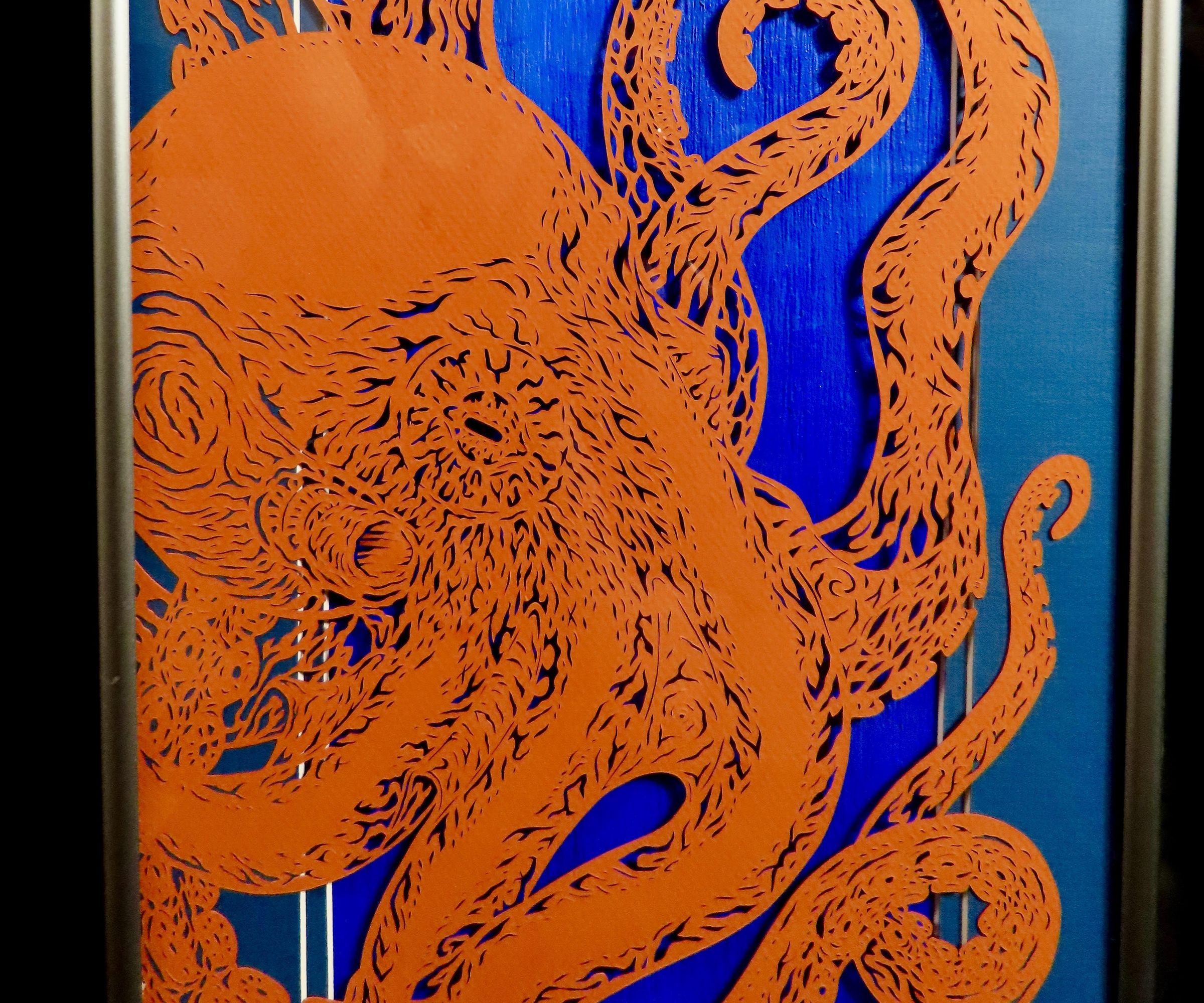 Octopus "Vellum"- Paper Cutting