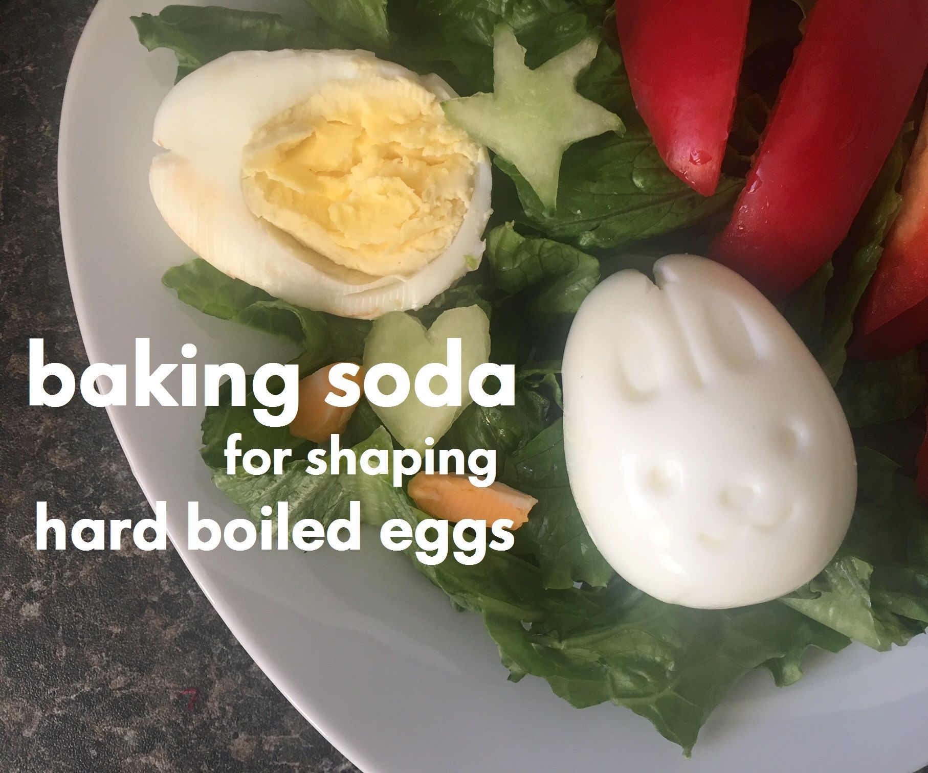 Baking Soda for Shaping Hard Boiled Eggs