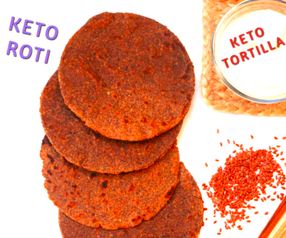 KETO ROTI (KETO CHAPATI) | INDIAN KETO RECIPE | 5-Minute Kitchen