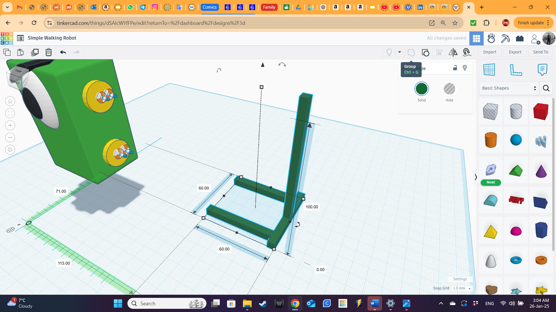 Tinkercad Robotics for School: SIMLAB KOMBAT! (virtual Walking Robots ...