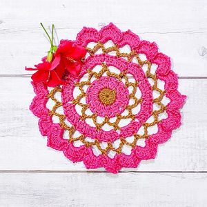 Ruffled Mini Flower Doily