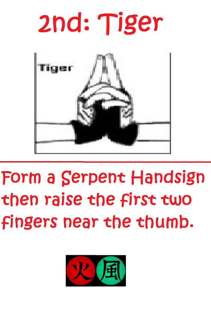 Fireball Jutsu Hand Signs