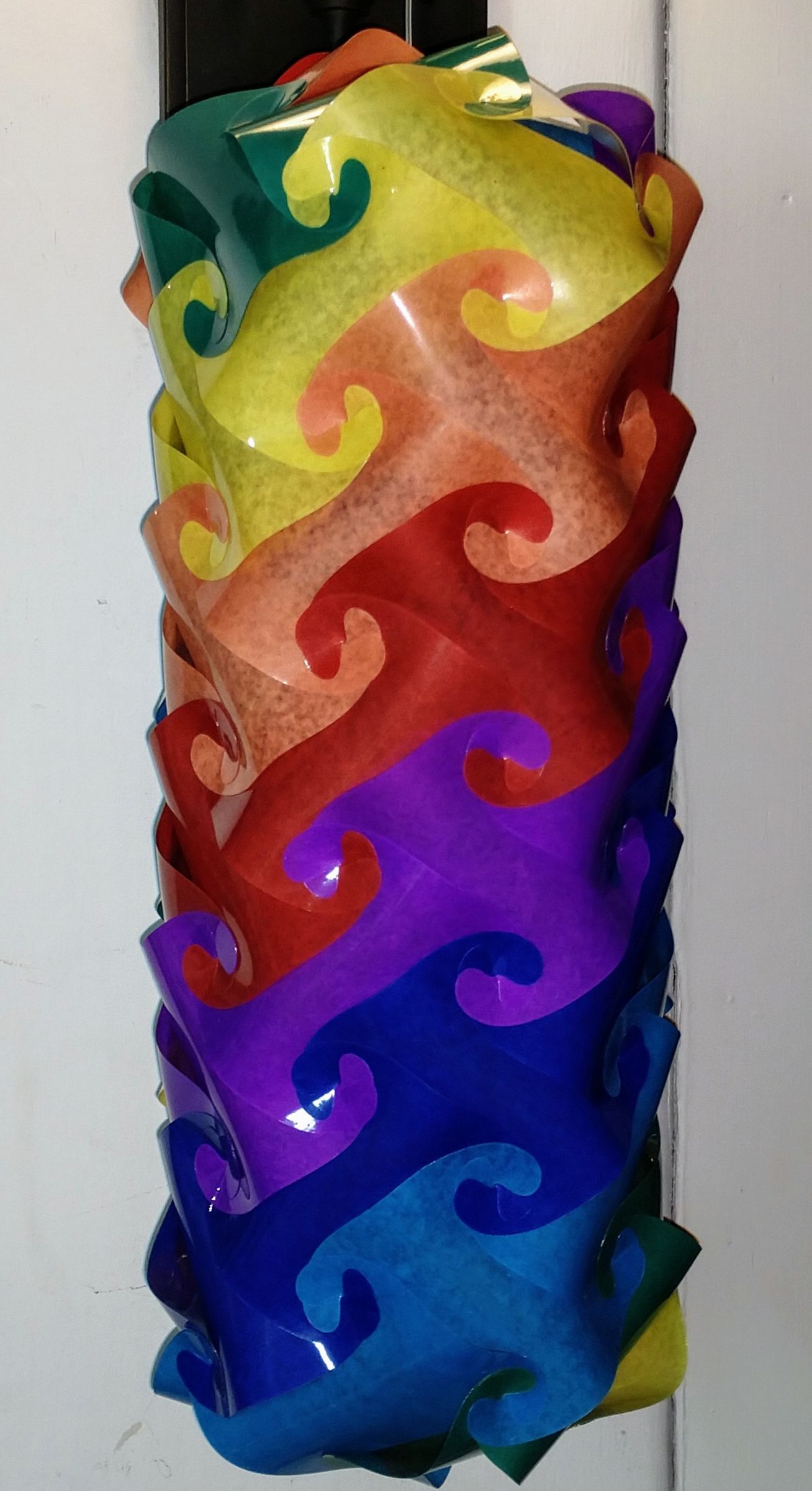 Rainbow IQ Puzzle Laminated Paper Lamp 9 Steps (with Pictures