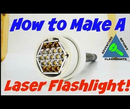 How to Make a Laser Flashlight - Laser Flashlight Hack!