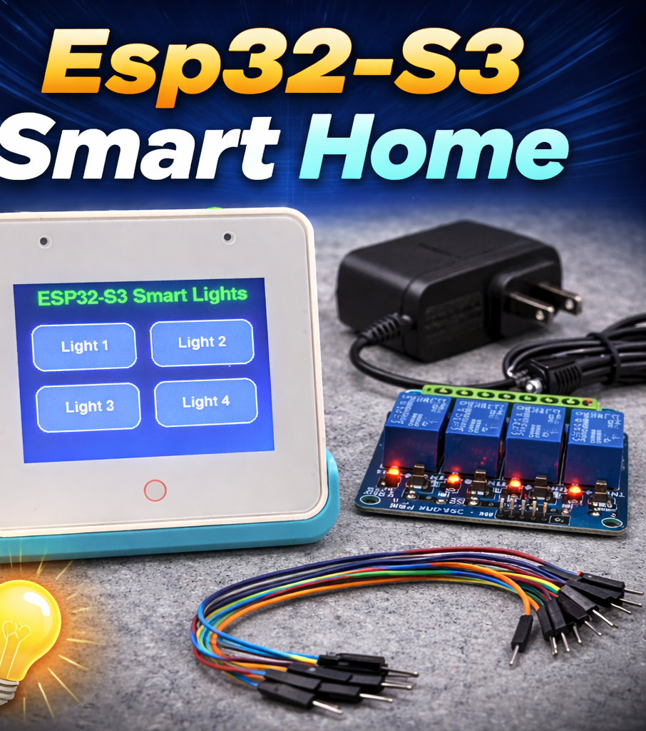 Turning a Simple Home Switchboard Into a Smart Touch Controller Using ESP32-S3 (LovyanGFX)