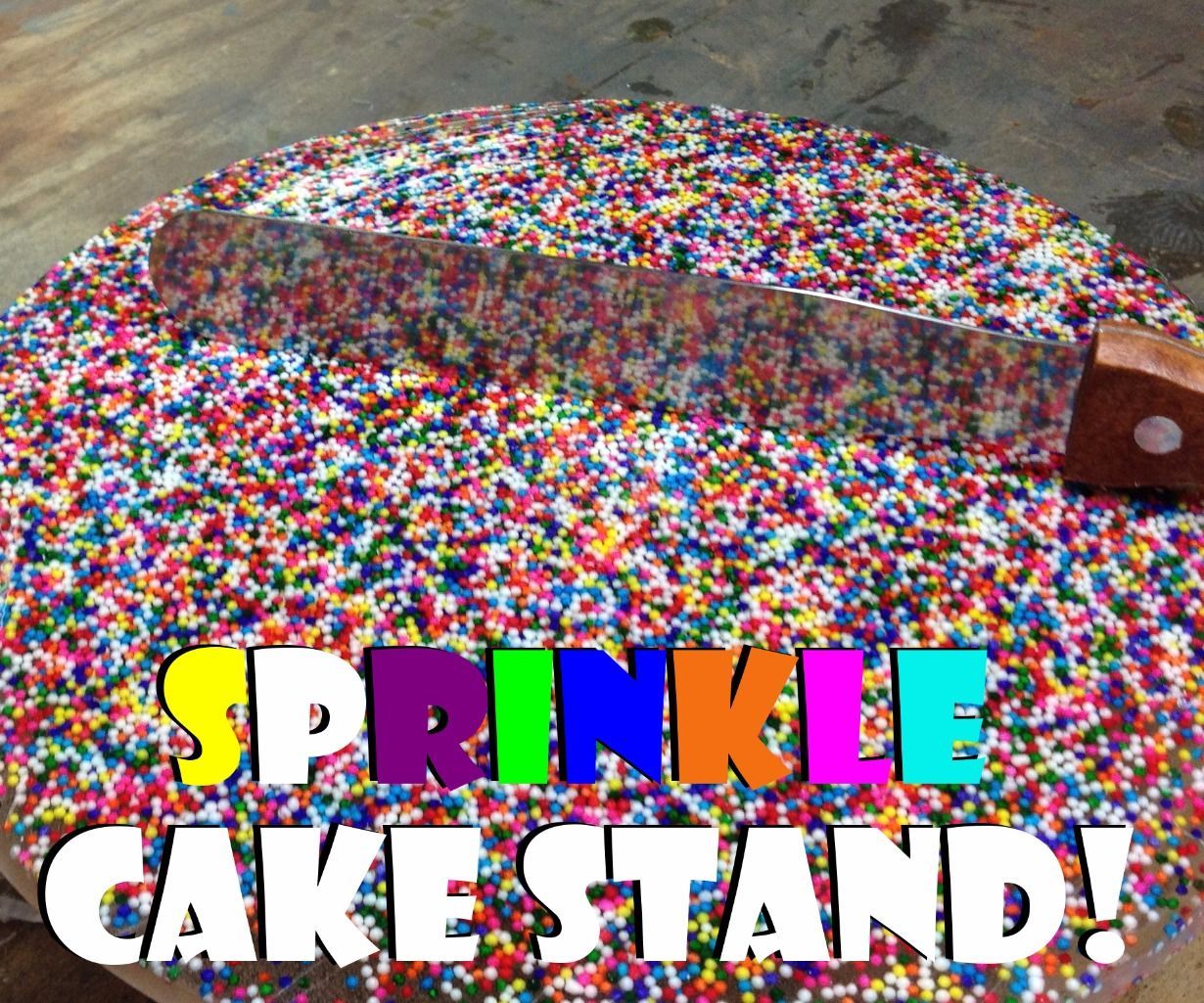 Candy Sprinkle Cake Stand