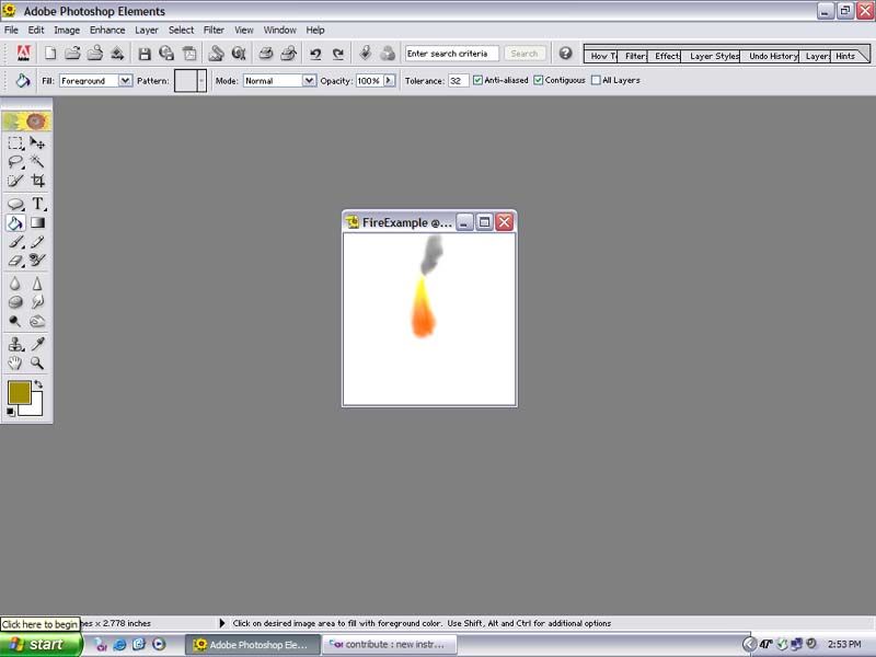 Simple Fire Effect Using Photoshop 2.0