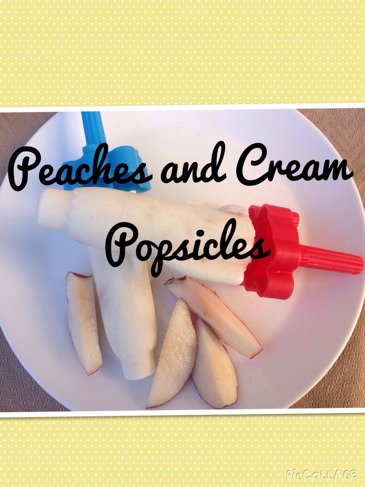 Peaches and Cream Popsicles