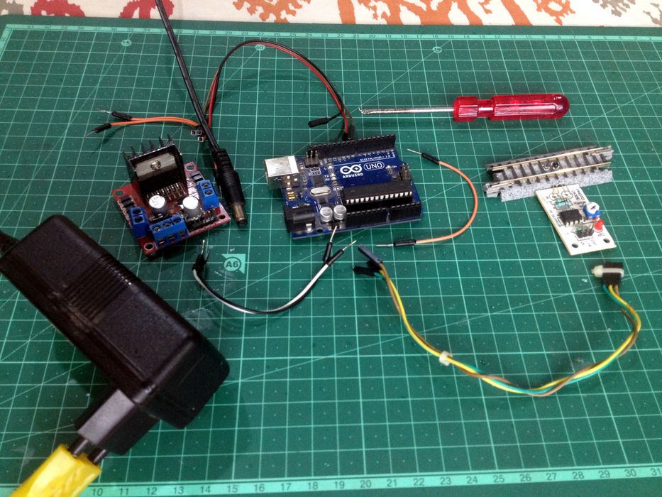 Arduino Control Motor Rail Simple Automated Model Railway Layout | Arduino Controlled : 11 Steps ...