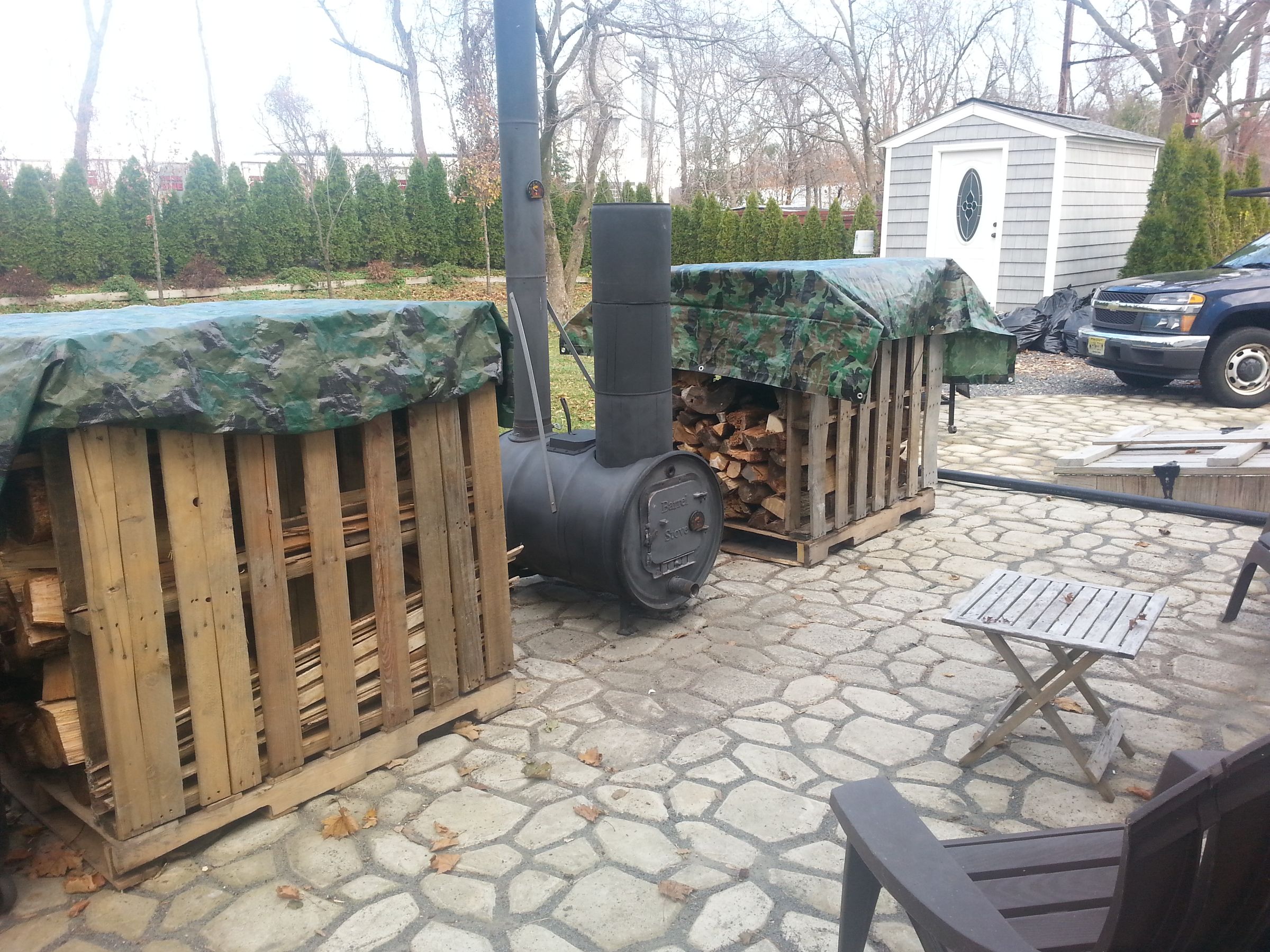 DIY Barrel Stove Outdoor Furnace : 5 Steps - Instructables