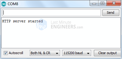 Accessing the Web Server in AP Mode