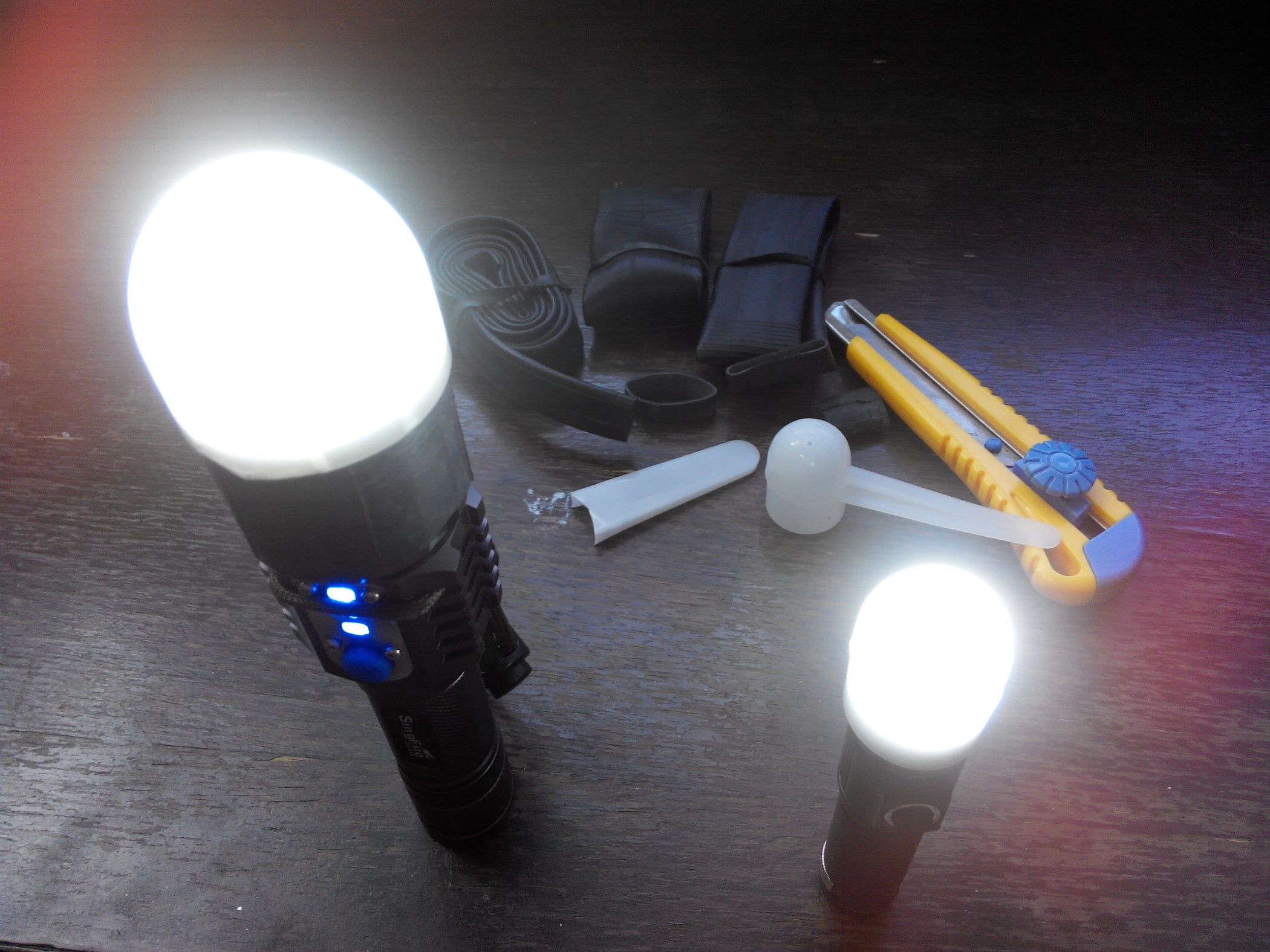 Flashlight Diffuser. 3 Steps Instructables