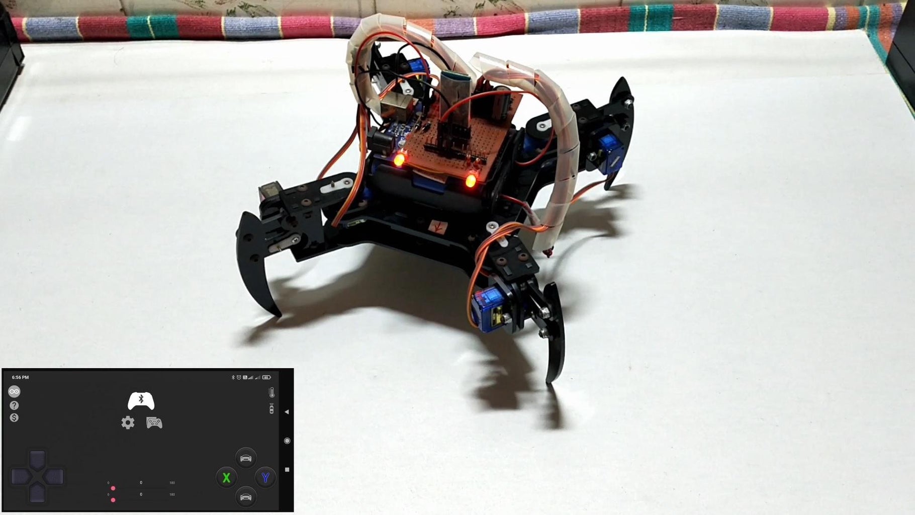 DIY || How to Make a Spider Robot Which Can Be Controlled Using ...