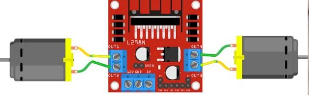 Connect Gear Motors to Motor Driver