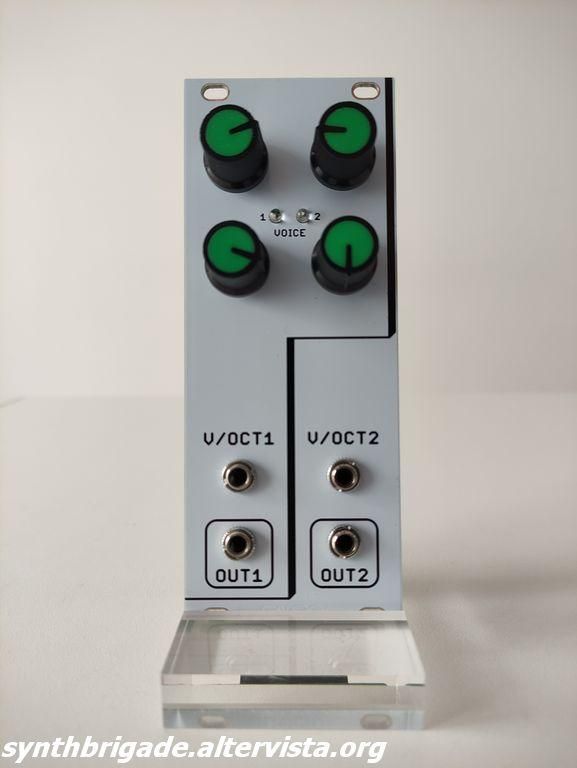 Pi Pico Dual Voice Voltage Controlled Wavetable Module for