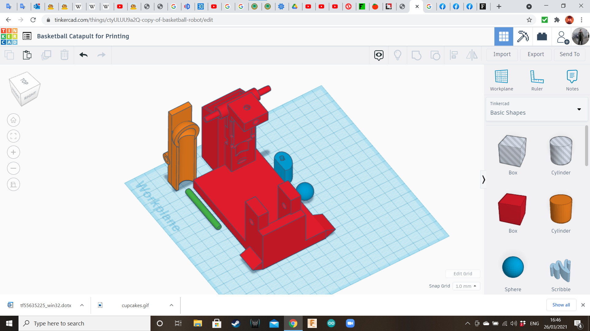 Tinkercad Robotics for School Basketball Machine! 16 Steps (with