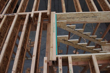 Stairway and Balcony Openings Are Framed Using Bearing Walls or Beams Below