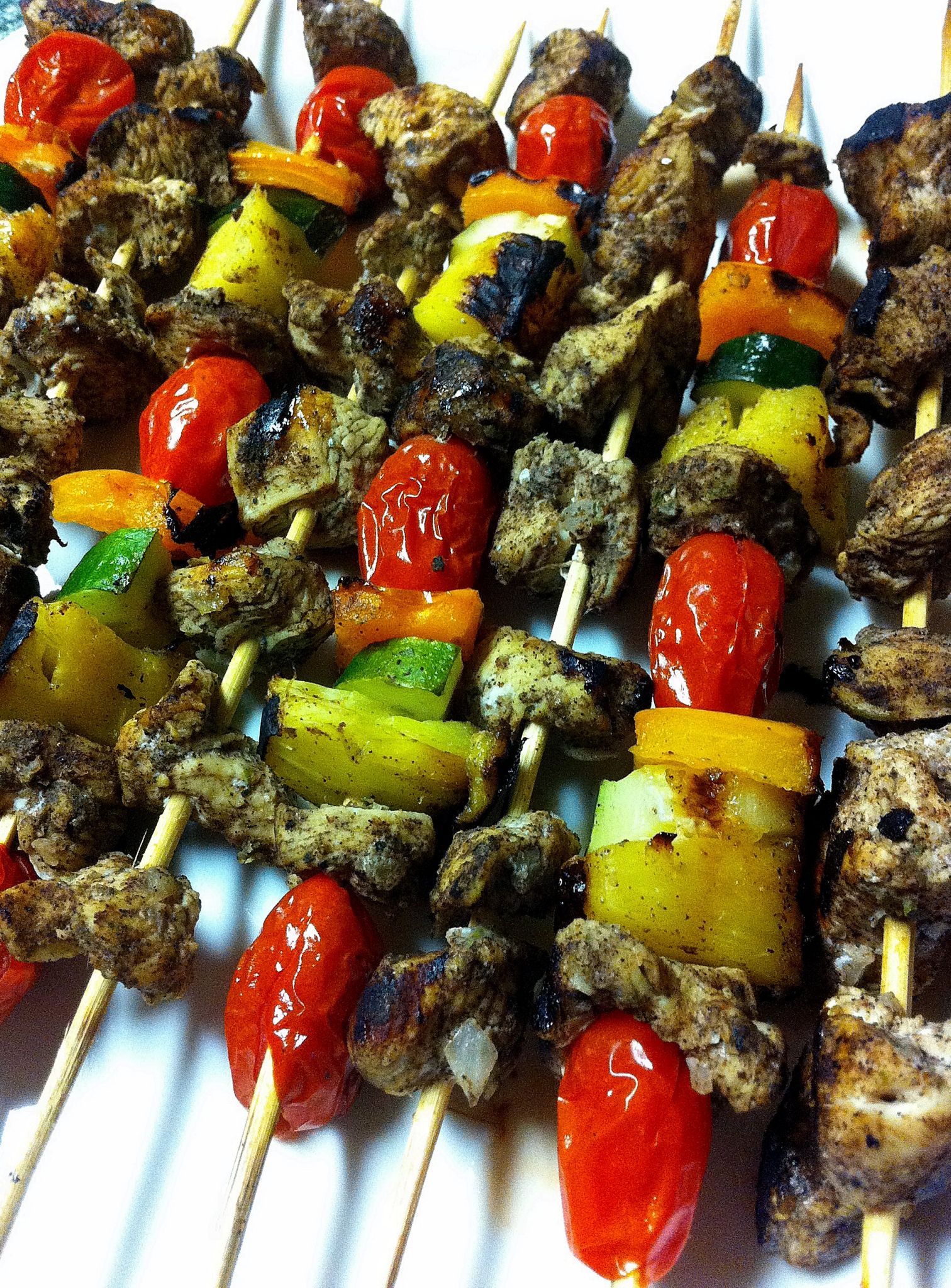 Jerk-Style Chicken Kebabs