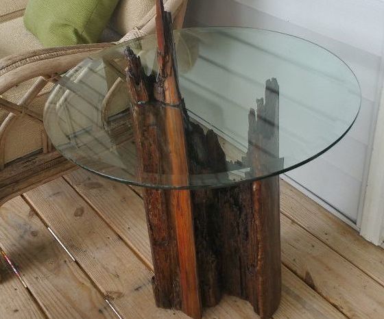 Awesome Table From a Stump