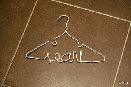 Personalized Wire Hanger for Baby Clothes